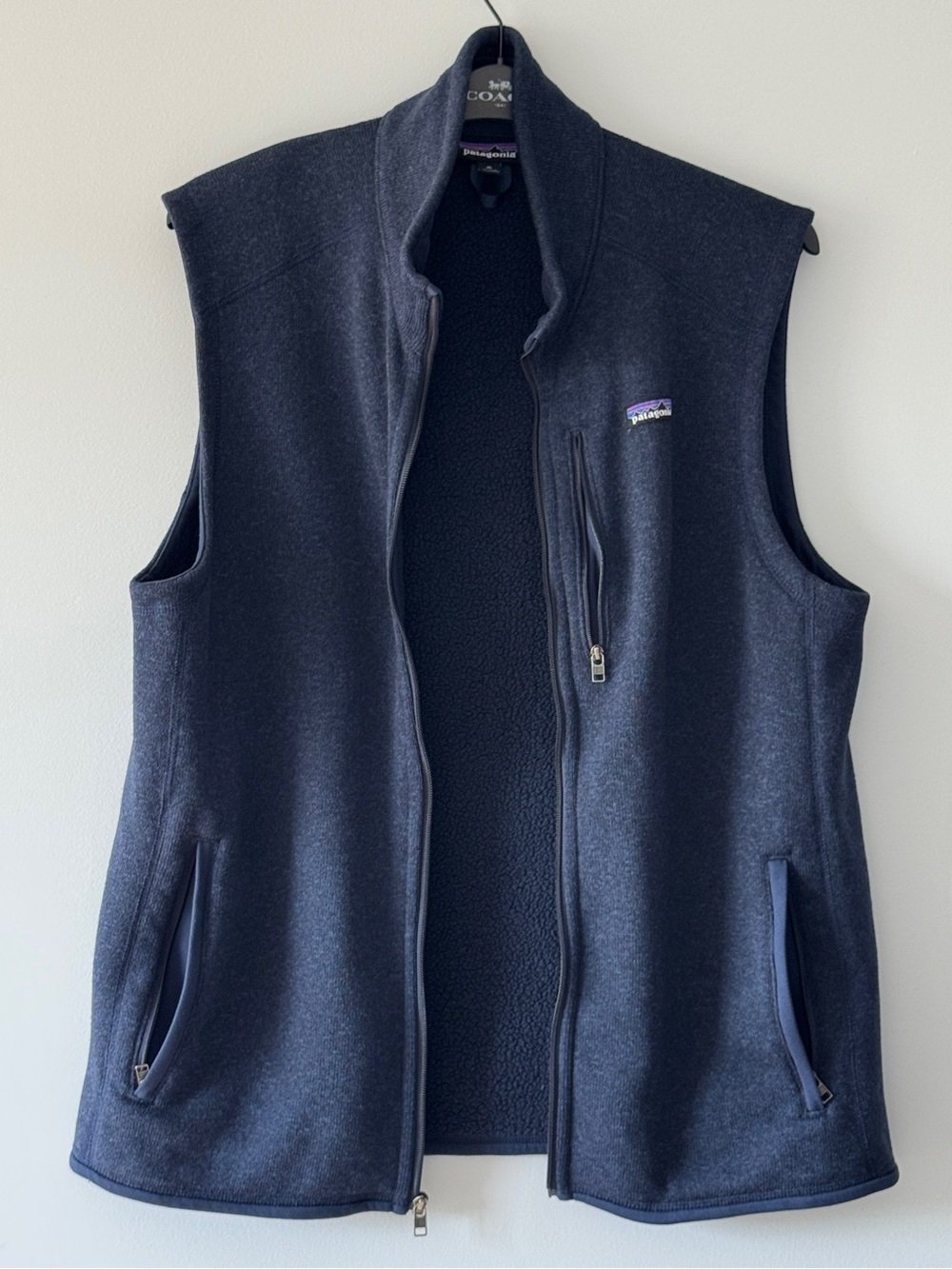 Patagonia Men's Better Sweater Fleece Vest -Navy Blue - Size XL - Picture 2 of 13